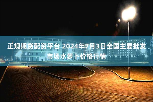 正规期货配资平台 2024年7月3日全国主要批发市场水萝卜价格行情