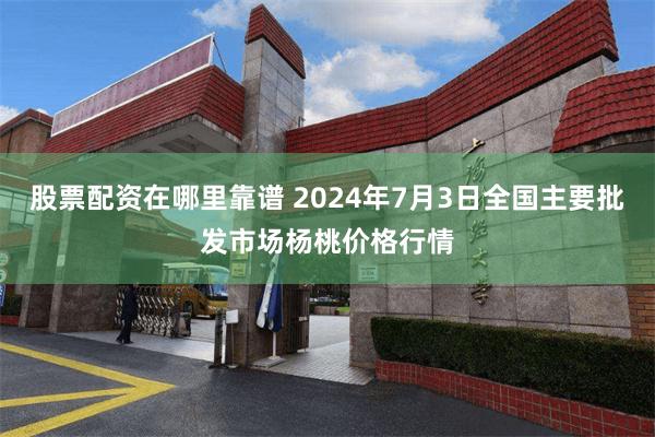 股票配资在哪里靠谱 2024年7月3日全国主要批发市场杨桃价格行情