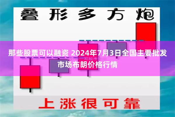 那些股票可以融资 2024年7月3日全国主要批发市场布朗价格行情