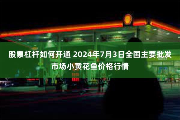 股票杠杆如何开通 2024年7月3日全国主要批发市场小黄花鱼价格行情