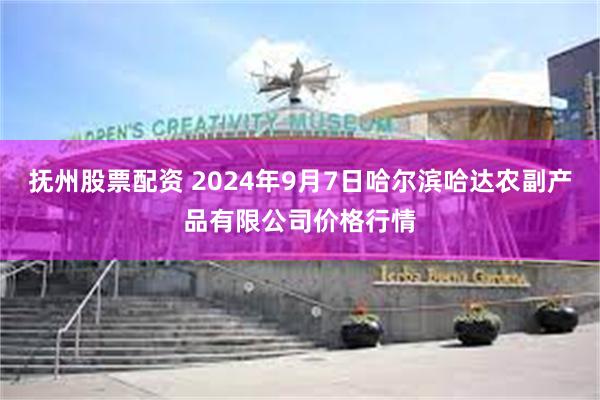 抚州股票配资 2024年9月7日哈尔滨哈达农副产品有限公司价格行情