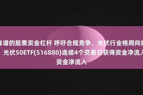 靠谱的股票资金杠杆 呼吁合规竞争，光伏行业格局向好！光伏50ETF(516880)连续4个交易日获得资金净流入