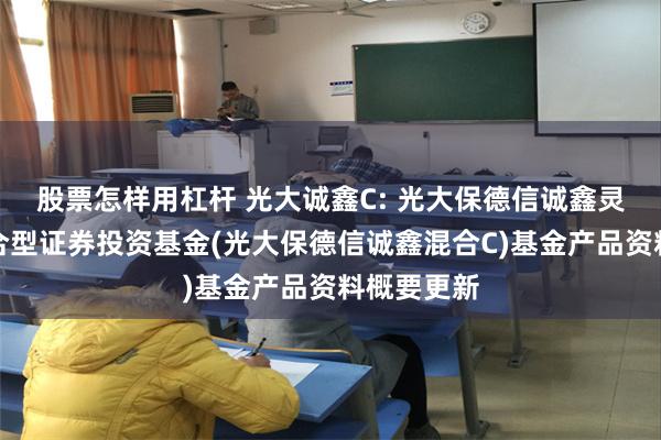 股票怎样用杠杆 光大诚鑫C: 光大保德信诚鑫灵活配置混合型证券投资基金(光大保德信诚鑫混合C)基金产品资料概要更新